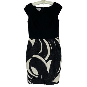 Kay Unger Black and White Dress